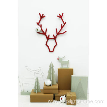Christmas Decorations With Wooden Deer Home Decor Room